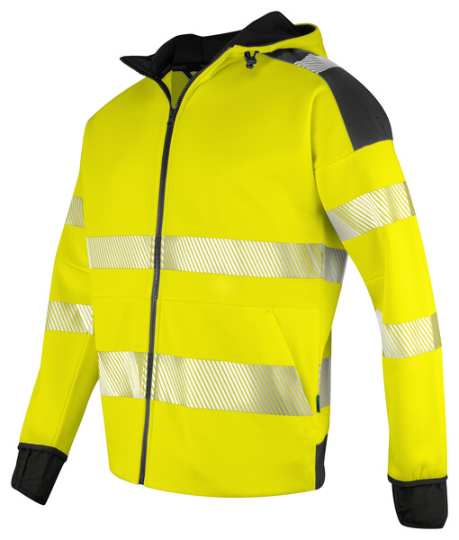 6110 Hoodjacket Yellow/black L