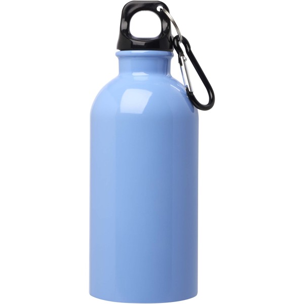 Oregon RCS certificeret vandflaske på 400 ml i rustfrit stål med enkelt væg og karabinhage - Cloud Blue