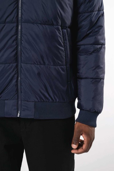 Unisex Recycled Ripstop Jacket With Hood - Black / 3XL