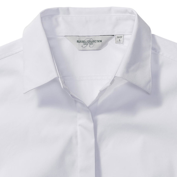Ladies'LS Ultimate Stretch Shirt - White / L (40)