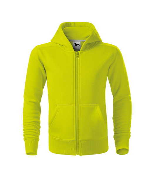 Sweatshirt Kids Malfini® Trendy Zipper - Lime Punch / 158 cm/12 years