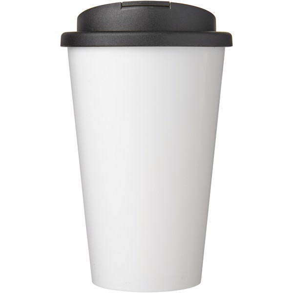 Termohrnček Brite-Americano® 350 ml s uzáverom odolným proti vyliatiu - Biela / Jednofarebná čierna