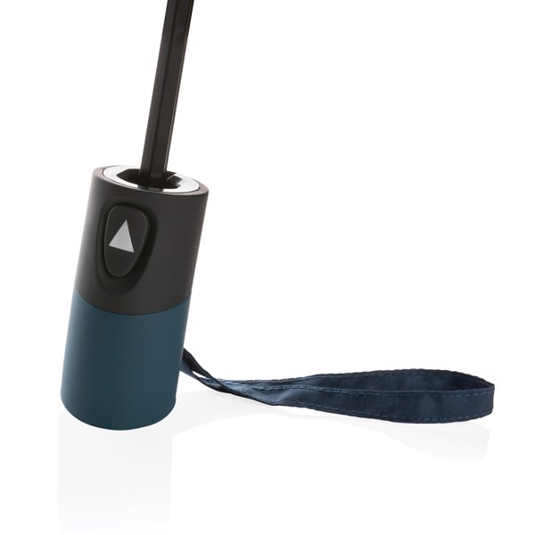 Mini parapluie automatique 21" en rPET 190T Impact AWARE™ - Bleu Marine