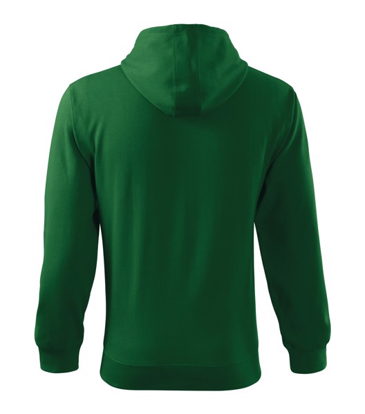 Mikina pánská Malfini Trendy Zipper - Lahvově Zelená / XL