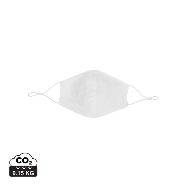 Reusable 2-ply cotton face mask - White