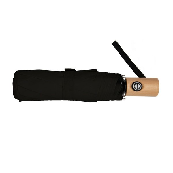 RPET automatic umbrella, foldable | Nell - black