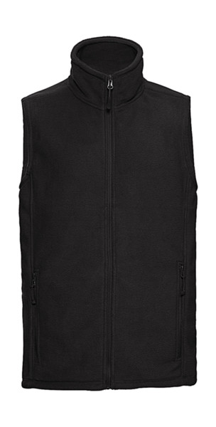 Men's Gilet Outdoor Fleece - Black / 2XL