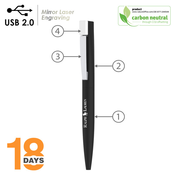 2In1 Metal Usb2.0 Memory & Ballpen