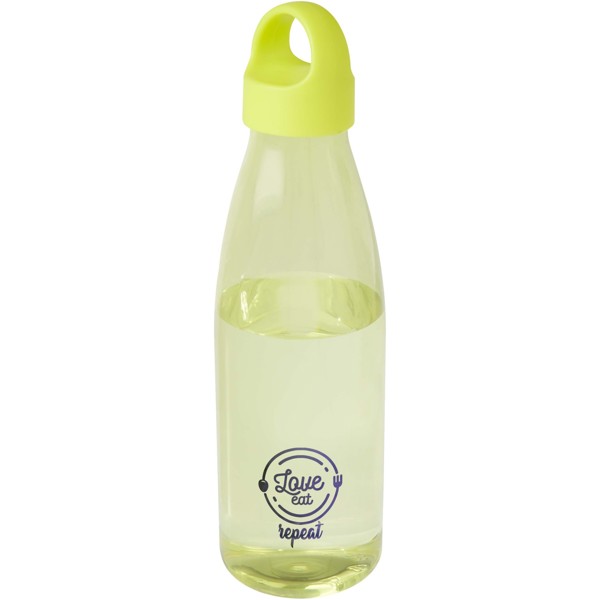 Borraccia in plastica riciclata da 800 ml  Bergen - Lime