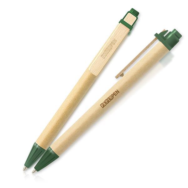 Esferográfica Em Cartão Reciclado - Preto