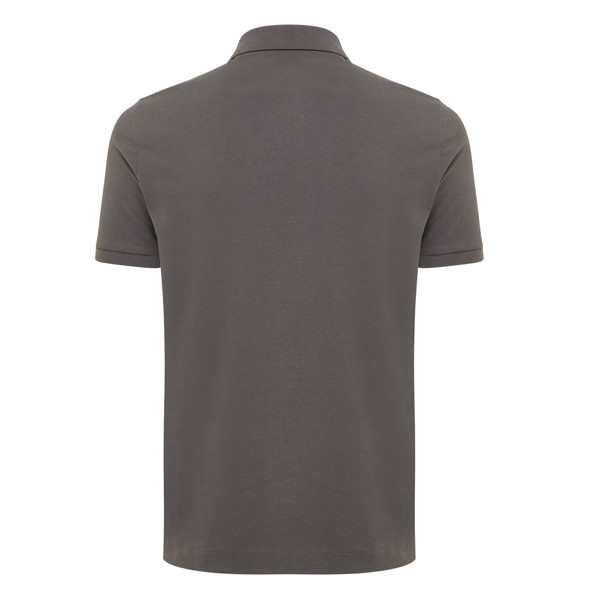 Polo tričko IQONIQ Yosemite z recykl. bavlny - Antracitová / XL