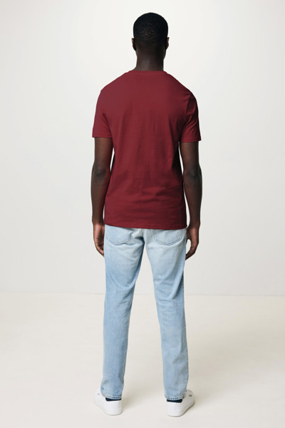 T-shirt en coton recyclé Iqoniq Bryce - Rouge Bordeaux / S
