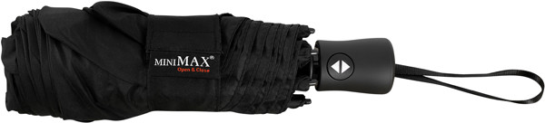 MINIMAX - Parapluie pliant - Ouverture et fermeture automatique - Impermable au vent -  90 cm - Noir