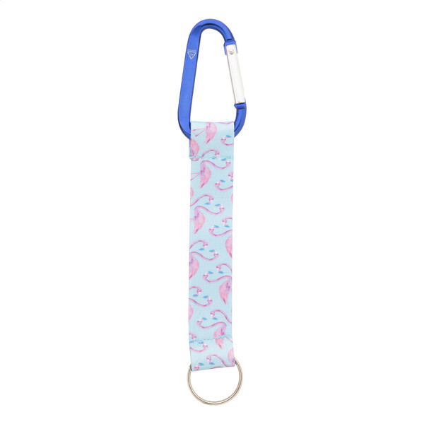 Personalizowany brelok Subiner RPET - Niebieski / Biały