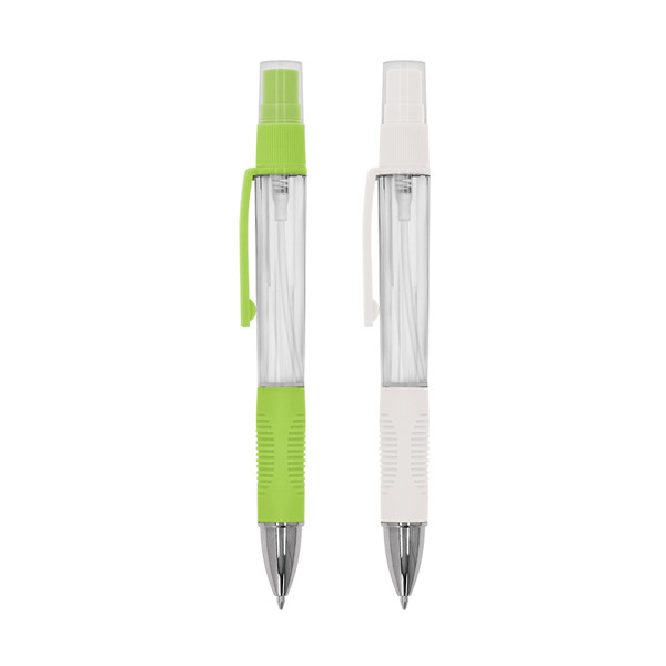 STYLO BILLE AVEC VAPORISATEUR VIDE - Blanc