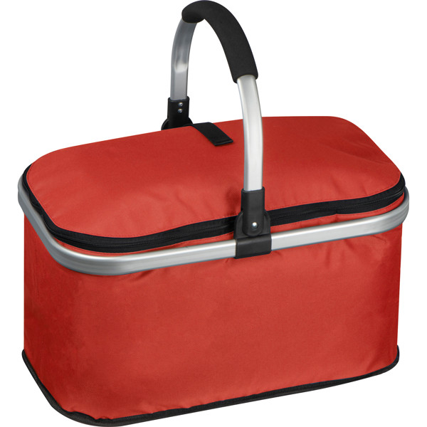 Shopping basket with cooling compartment RAQUEL - Red