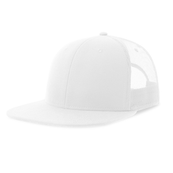 Boné Snap Mesh-S, 100% Poliéster Reciclado - Branco