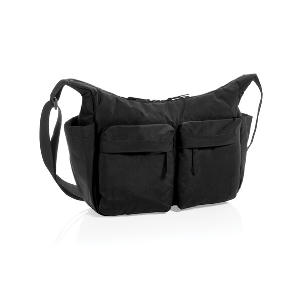 KENTO URBAN RCS recycled nylon padded crossover bag - Black