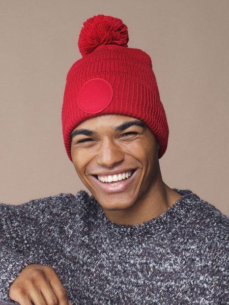 Fan Patch Beanie - Graphite Grey