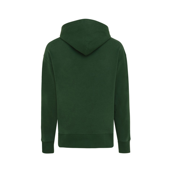 Iqoniq Yoho recycled cotton relaxed hoodie - Forest Green / XXXL