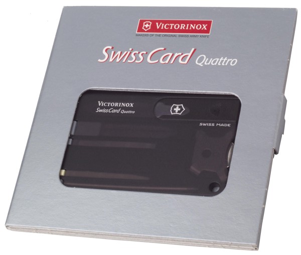 Nylon Victorinox SwissCard Quatro multitool - Black