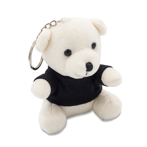 Ollie teddy keyring - White