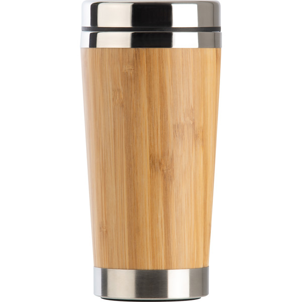 CHRISTOPH Bambusz termoszbögre, 400 ml - Beige