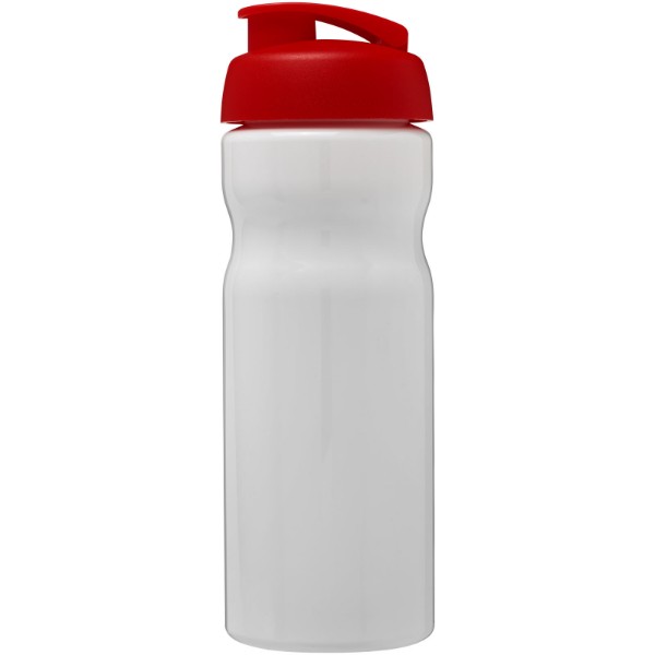 Bidon H2O Base® o pojemności 650 ml z wieczkiem zaciskowym - Biały / Czerwony