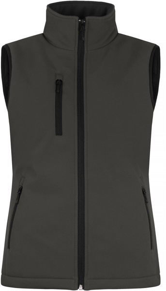 Ladies' Padded Softshell Vest Clique | Padded Softshell Vest Women - Dark Grey / S
