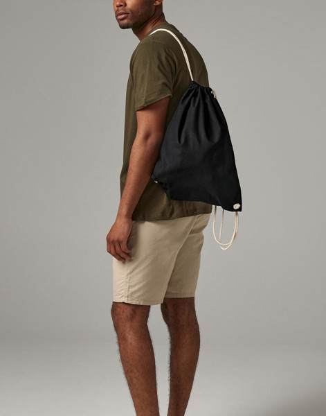 Recycled Cotton Gymsac - Black / ONE SIZE