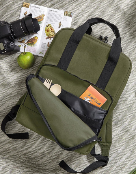 Recycled Twin Handle Cooler Backpack - Black / ONE SIZE