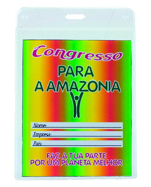 Identificador Em Pvc, Com Lanyard Em Poliéster
