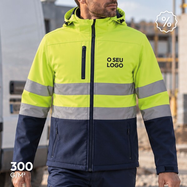 Casaco Softshell de Alta Vibilidade com 300gr 