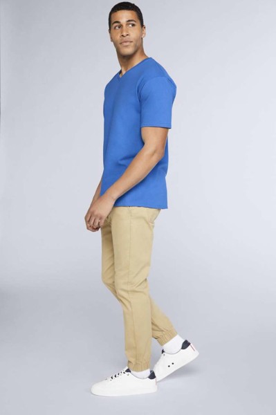 Premium Cotton® Adult V-Neck T-Shirt - Red / L