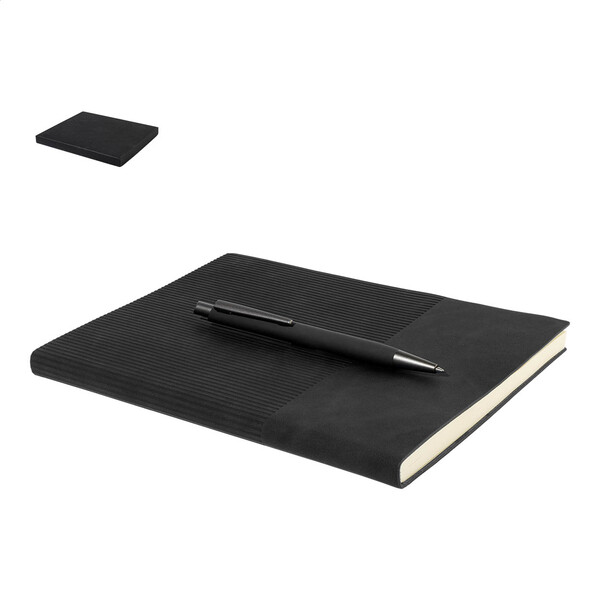 Coffret cadeau papéterie Strium - Noir