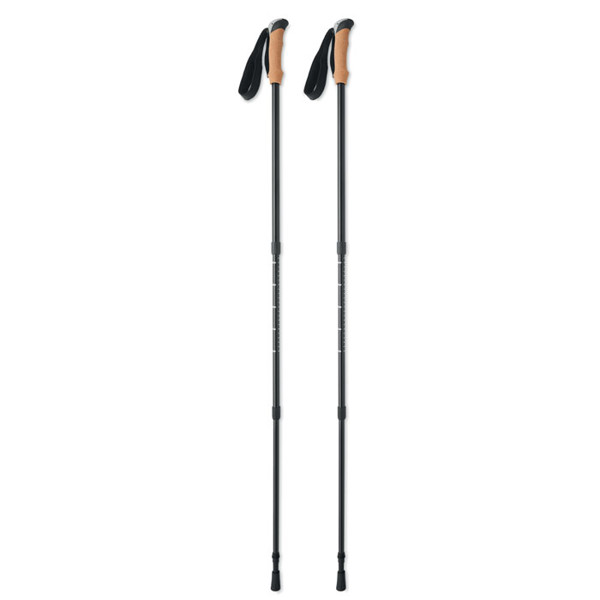 Nole nordic walking poles aluminium, adjustable 135cm