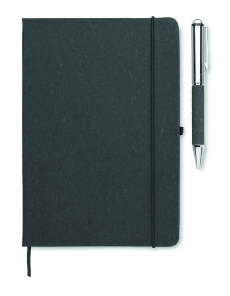 Set regalo Notebook e penna Eleganote - Nero