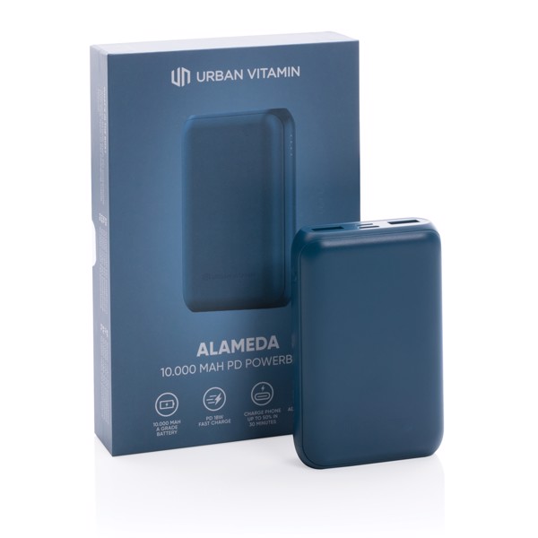 Powerbank 10.000 mAh 18W PD Urban Vitamin Alameda - Bleu