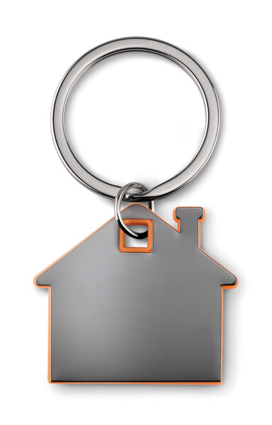 Portachiavi casa plastica Imba - Arancio