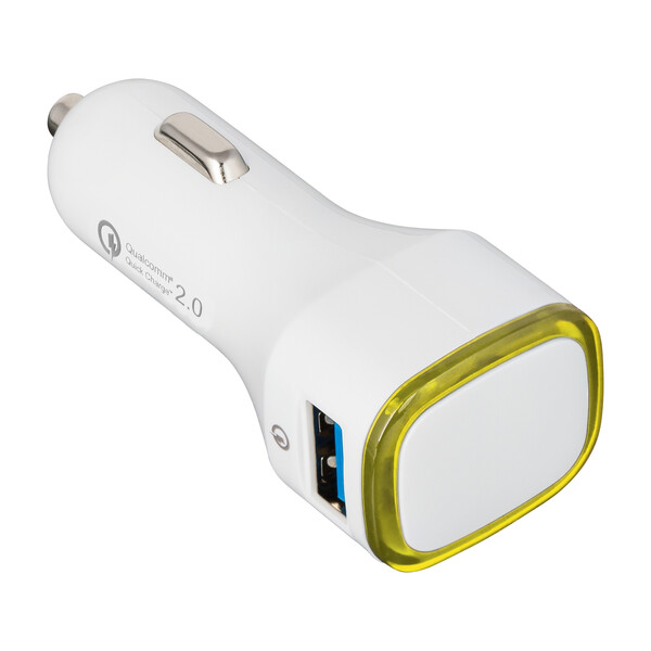USB car charger Quick Charge 2.0® COLLECTION 500 - yellow