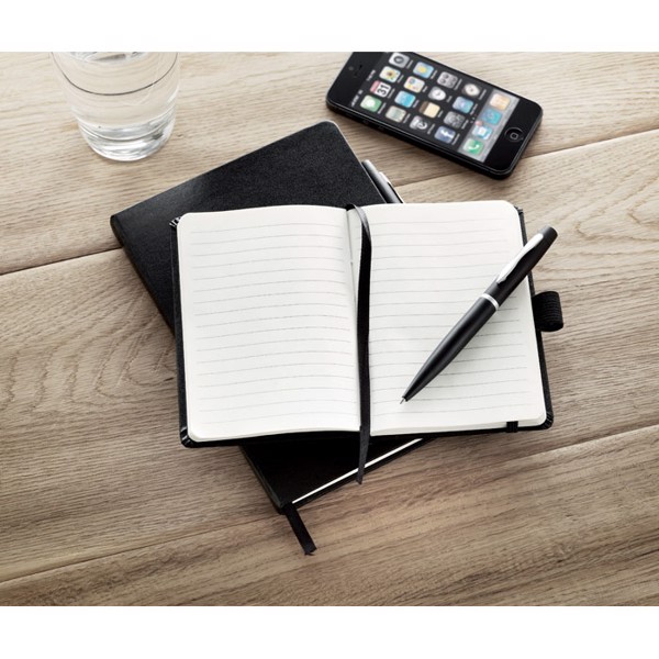 A5 note book with pen Notaplus - Black