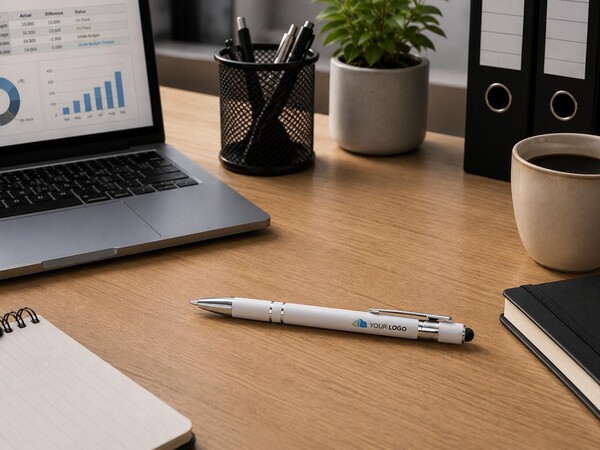 Esferográfica Primo | Reciclada | Stylus - branco