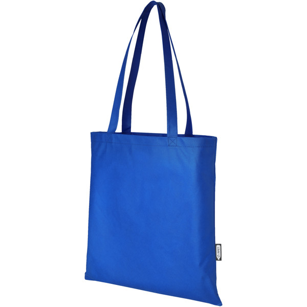 Sac shopping convention Zeus de 6 L non tissé recyclé certifié GRS - Bleu royal