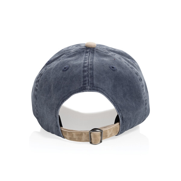 Casquette à 6 panneaux en coton sergé bicolore BEAU AWARE™ - Bleu Marine