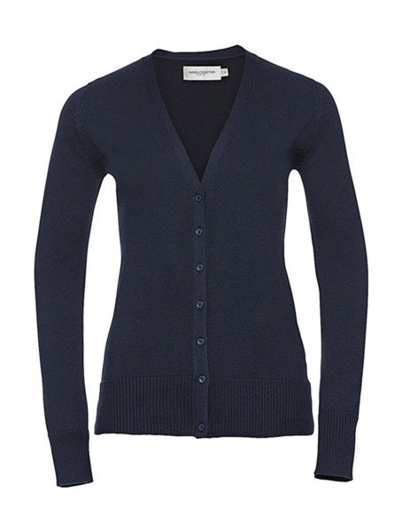 Ladies’ V-Neck Knitted Cardigan - Black / 3XL