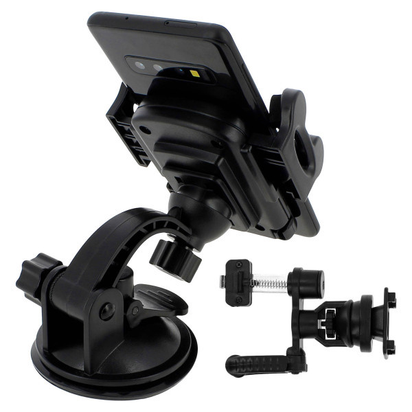 YUNIBA - SUPPORT VOITURE 3 EN 1 NOIR - POUR SMARTPHONE 6.9"