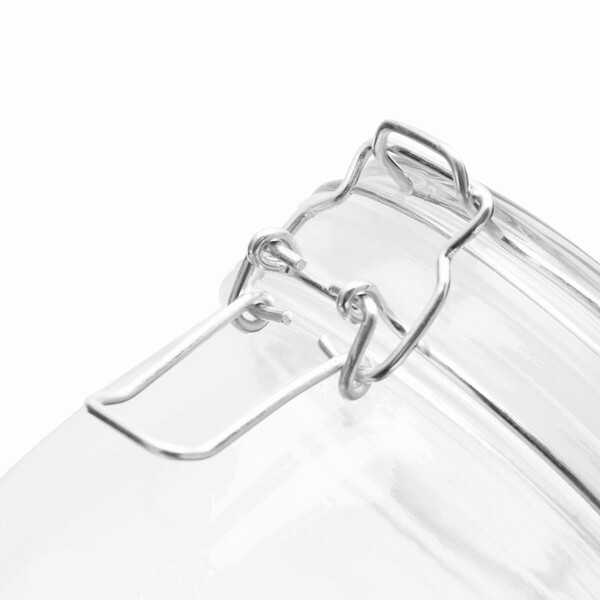 Sklenená nádoba na skladovanie Clicky, objem cca 750 ml