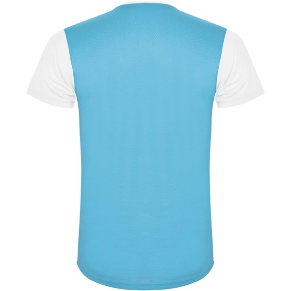 Detroit kortærmet sports t-shirt til børn - Hvid / Turkis / 4