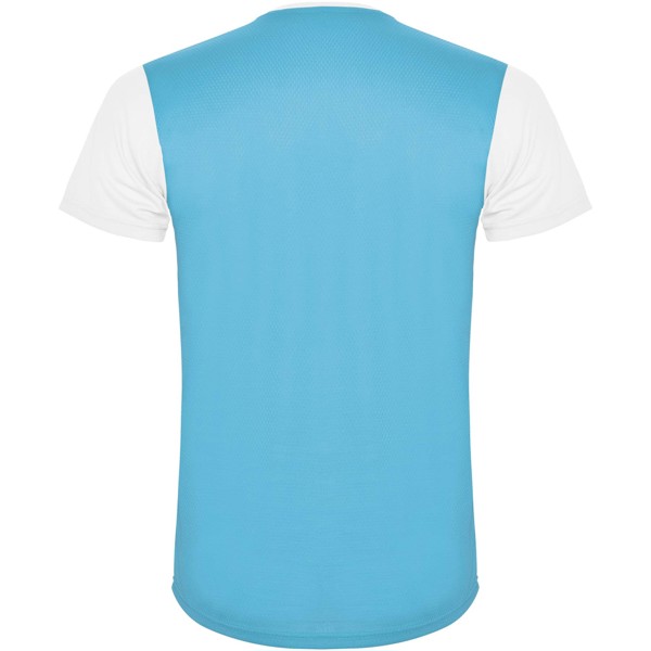 T-shirt de sport Detroit à manches courtes pour enfant - Blanc / Turquoise / 8