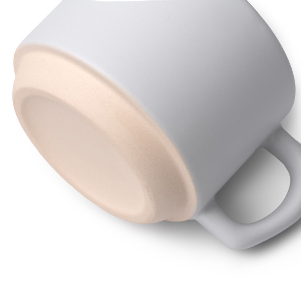 Personalised ceramic mug 180 ml with bamboo base and coaster